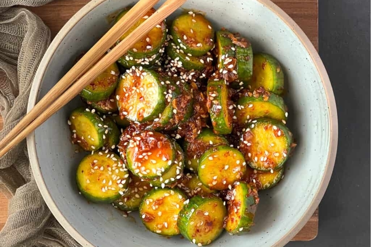 Spicy Cucumber Salad.