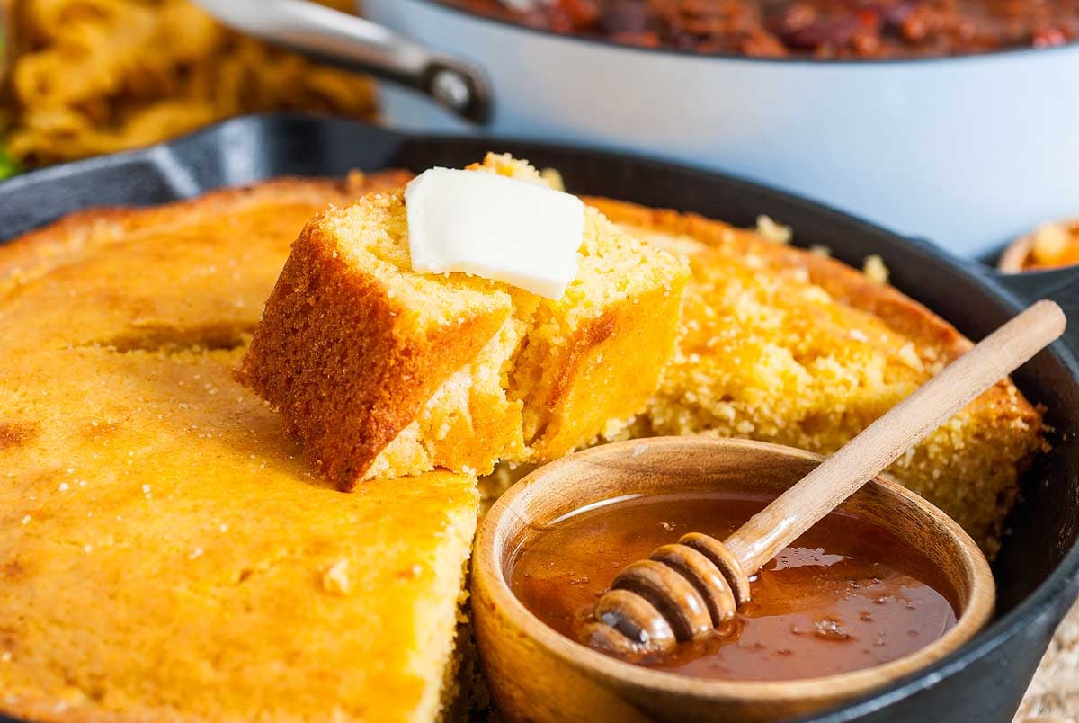 Sweet Skillet Cornbread.