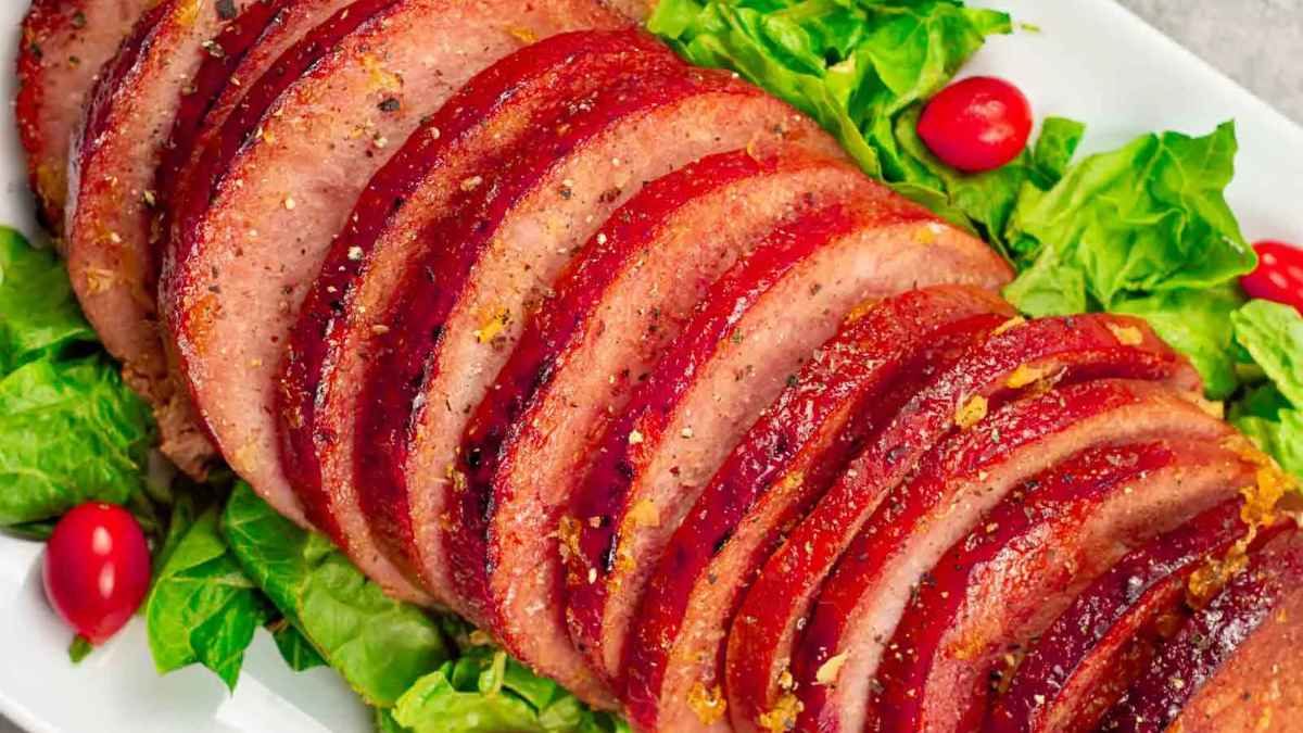 3-Ingredient Easy Brown Sugar Glaze Crockpot Ham.