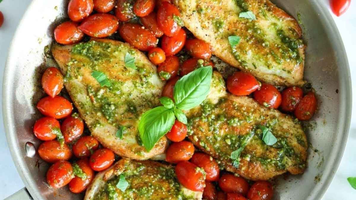 3-Ingredient Pesto Chicken Breast.