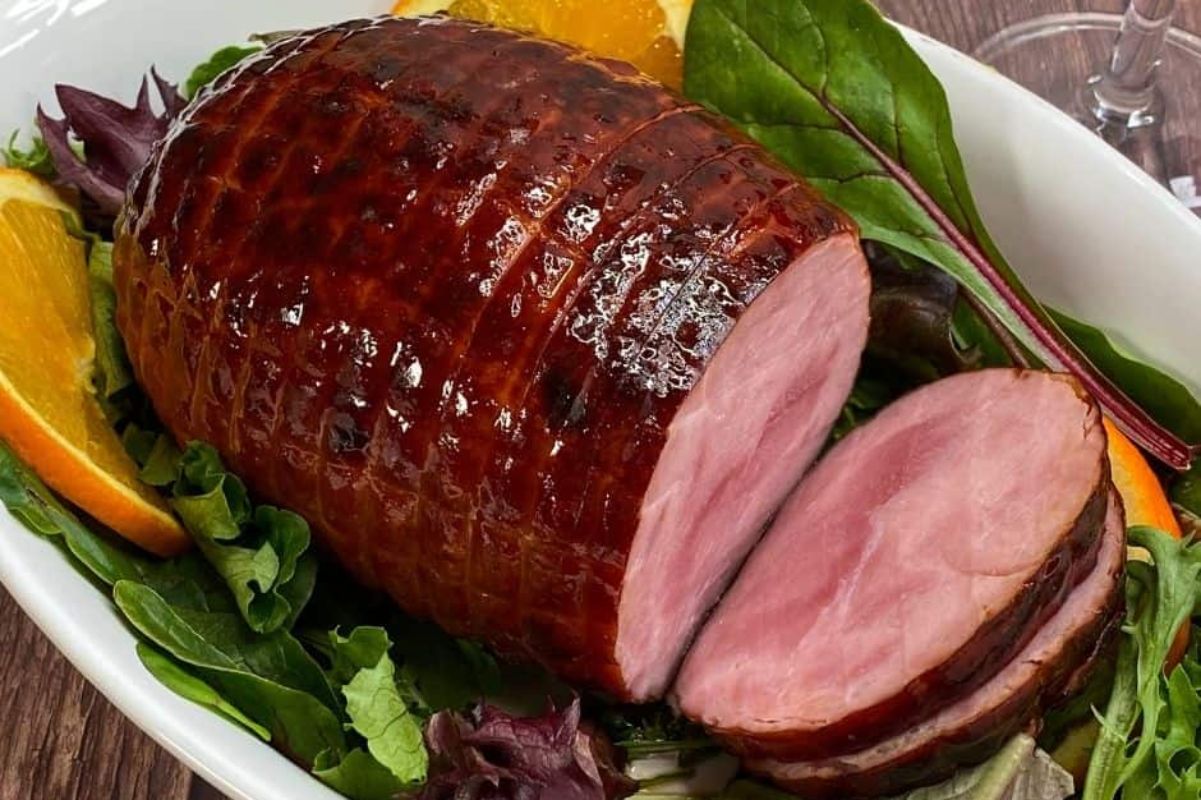 Air Fryer Honey Glazed Baked Ham