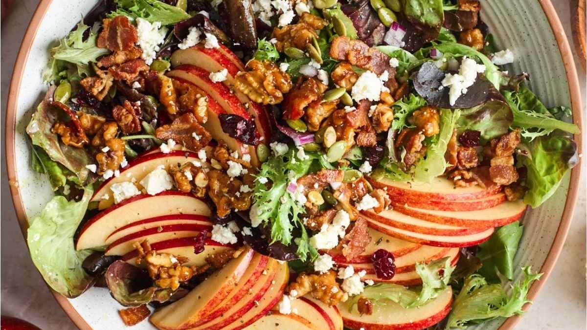 Apple Walnut Salad. 