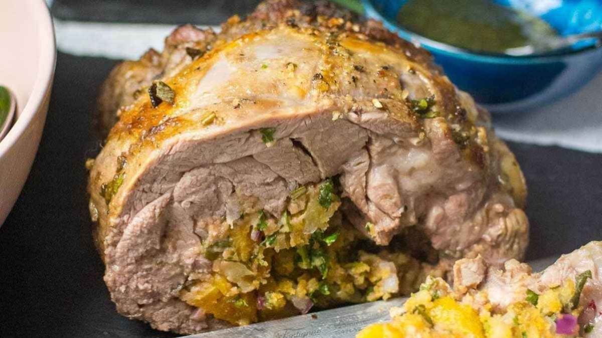 Apricot Stuffed Leg of Lamb (perfect Easter Roast).