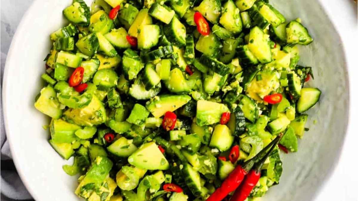 Avocado Cucumber Salad.