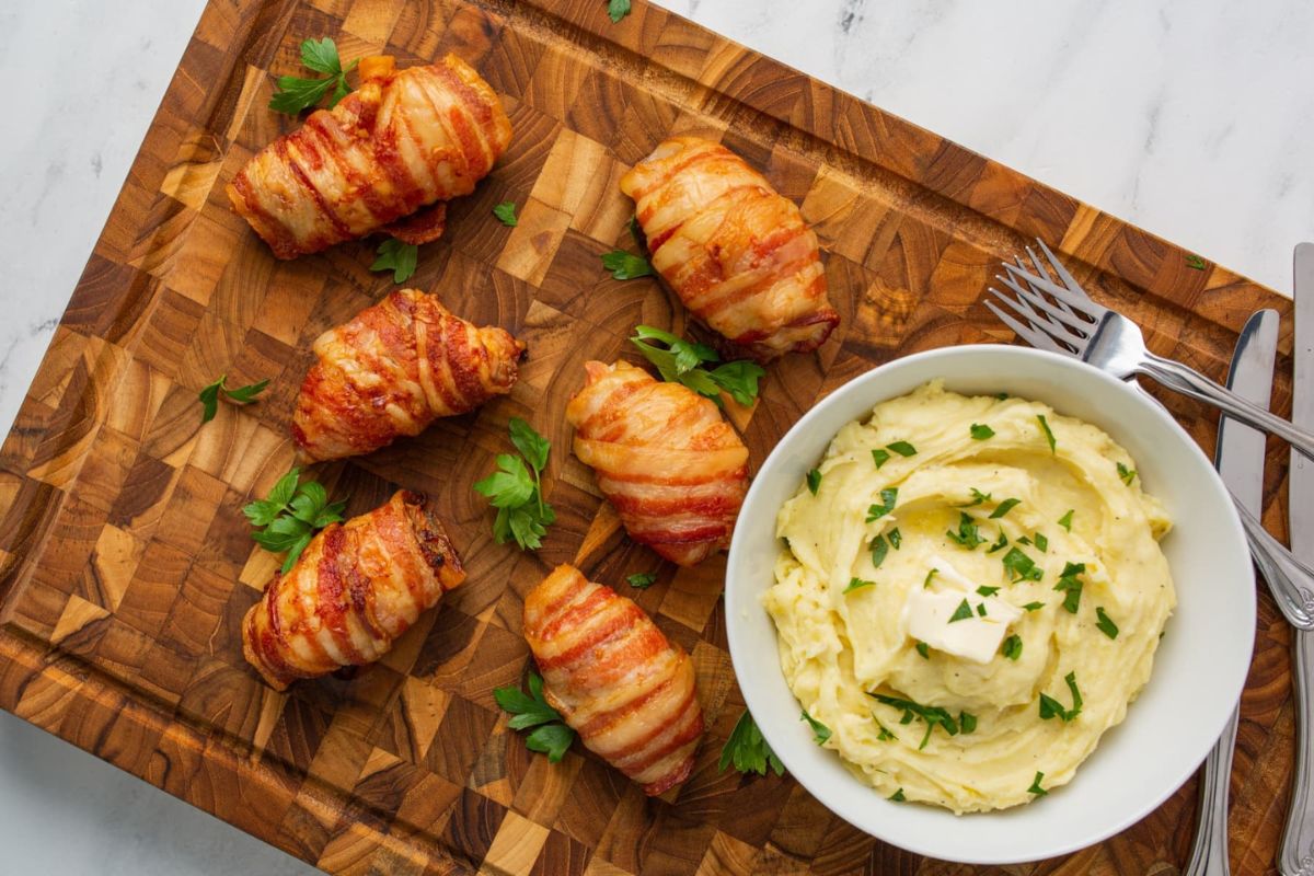 Bacon Wrapped Chicken Thighs