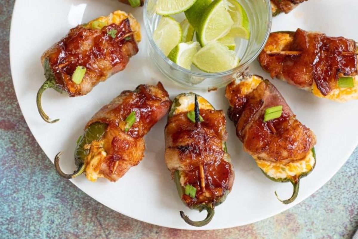 Bacon Wrapped Cream Cheese Stuffed Jalapeno Poppers