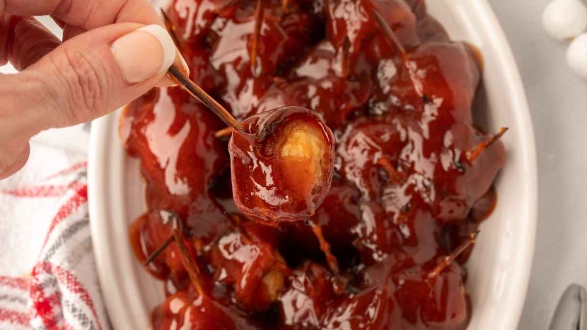 Bacon Wrapped Water Chestnuts. 
