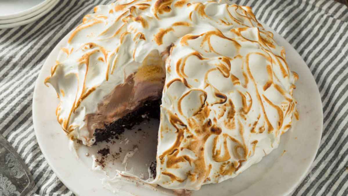 Baked Alaska. 