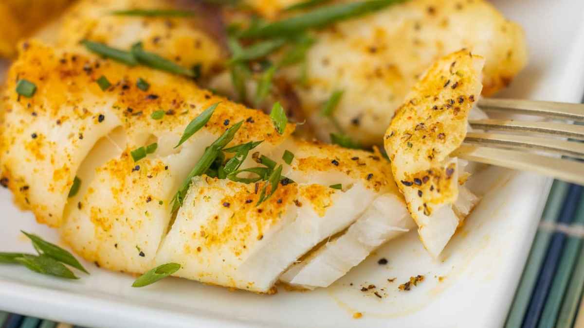 Baked Orange Roughy. 