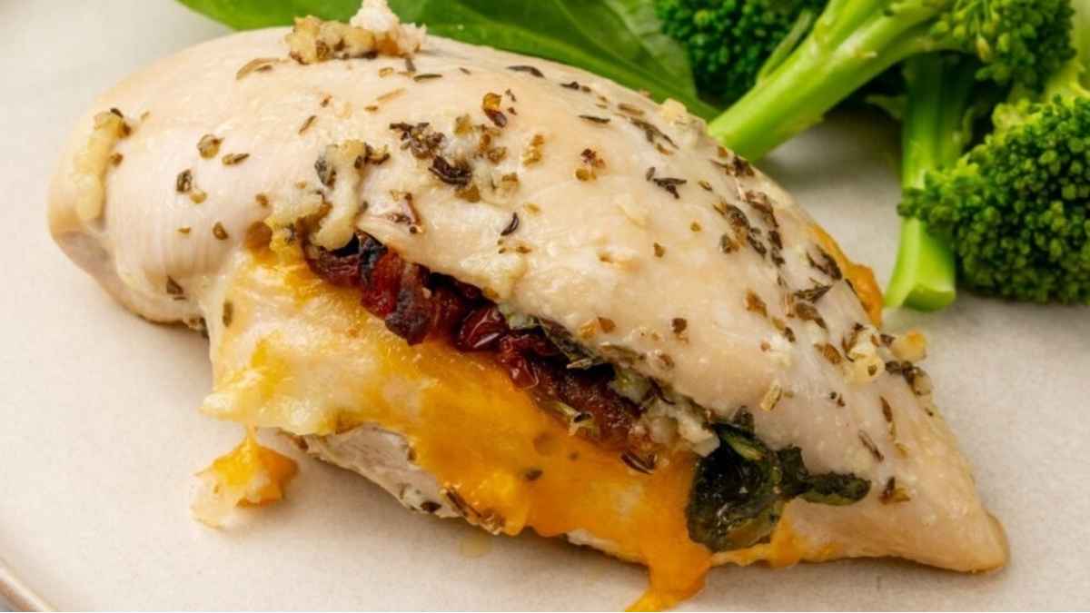 Baked Stuffed Chicken Breast.