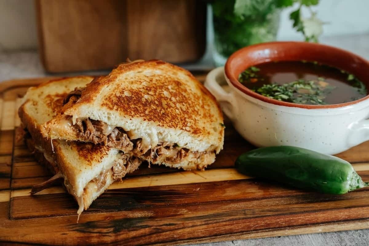 Birria Grilled Cheese Sandwiches
