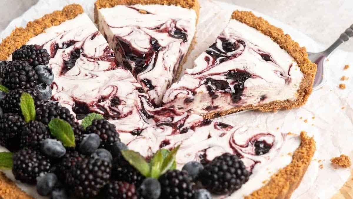 Blackberry Lemonade Icebox Pie. 