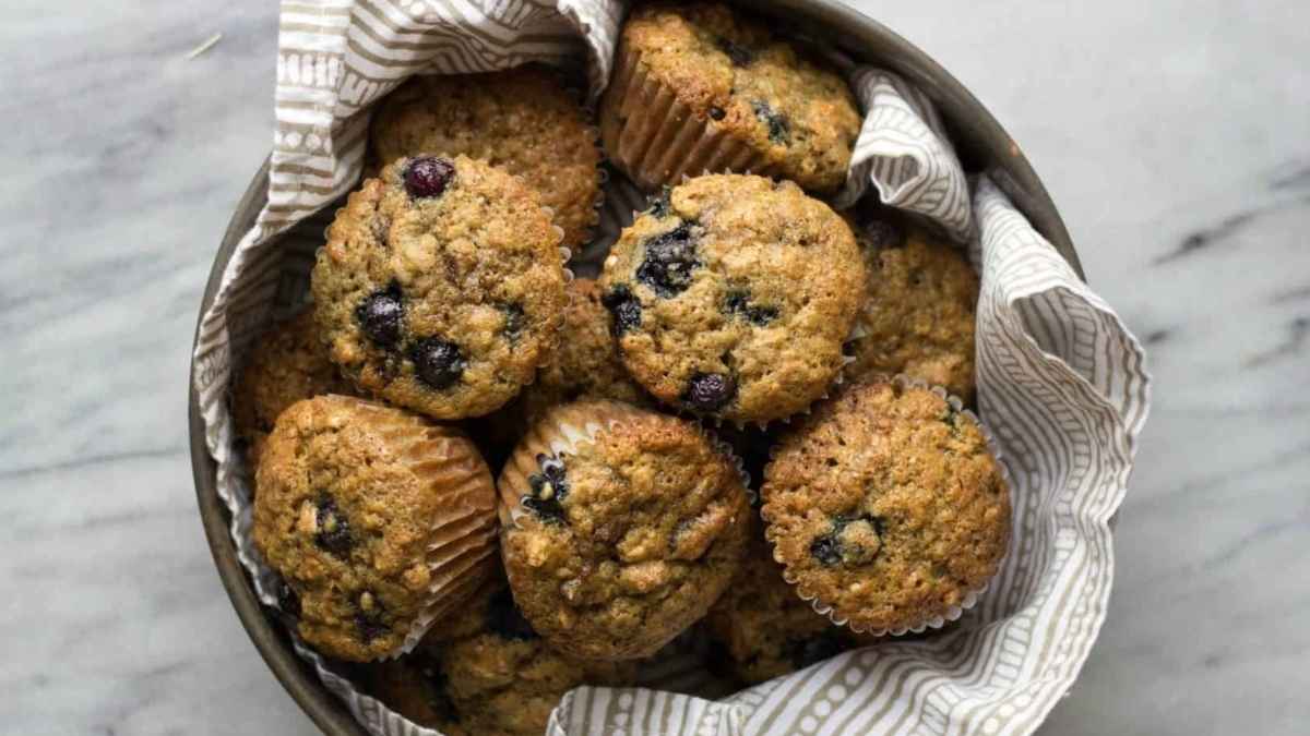 Blueberry Date Muffins. 