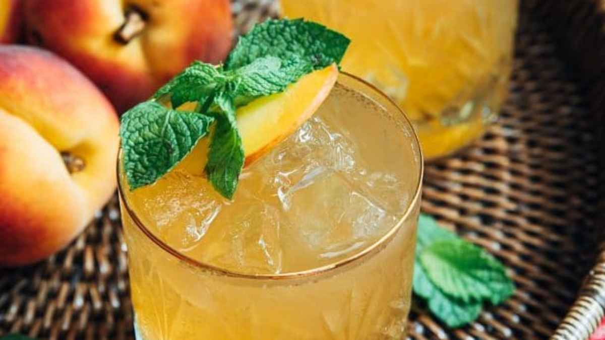 Bourbon Peach Smash.