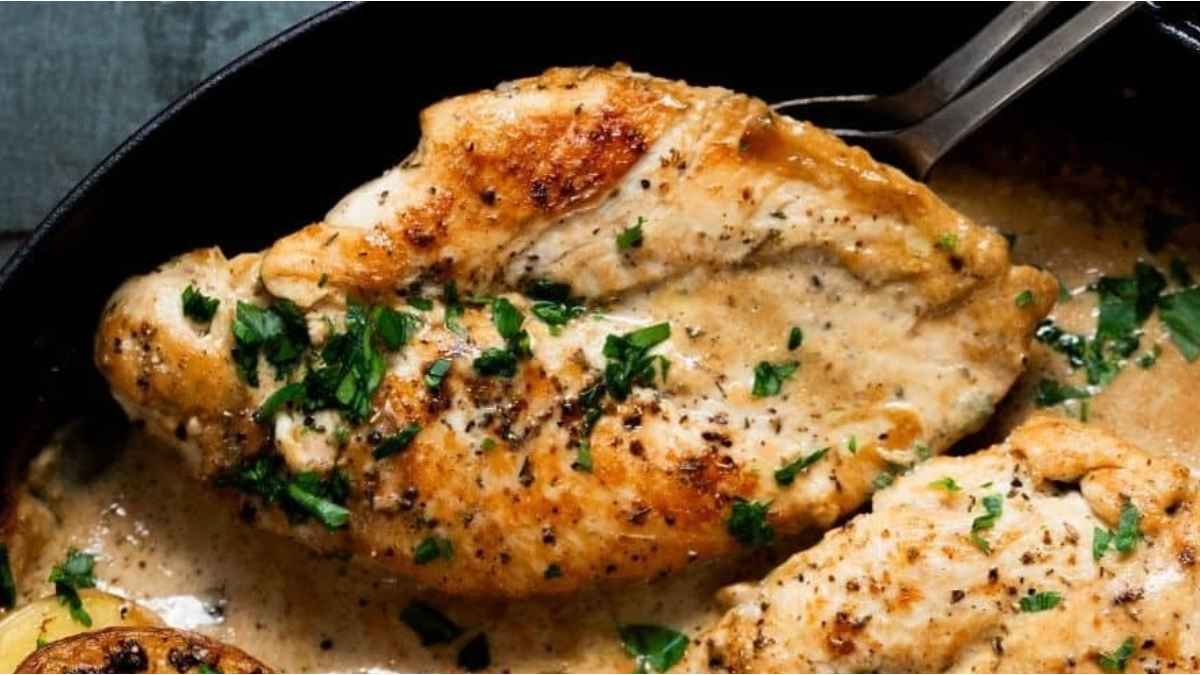 Boursin Chicken And Potatoes. 