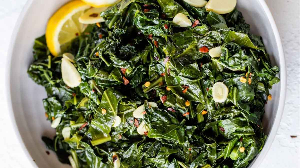 Braised Greens. 