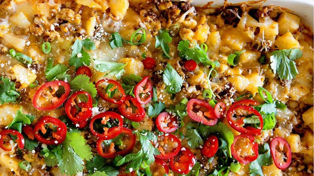 Breakfast Enchilada Casserole Recipe. 