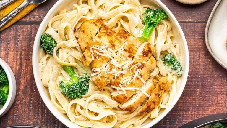Broccoli Chicken Alfredo.