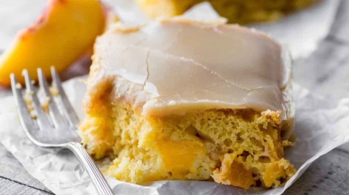 Brown Sugar Peach Cake.
