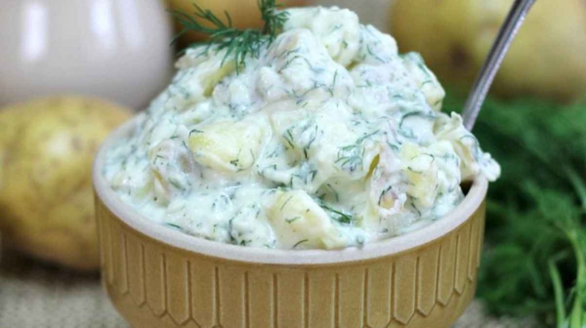 Buttermilk Dill Potato Salad Recipe.