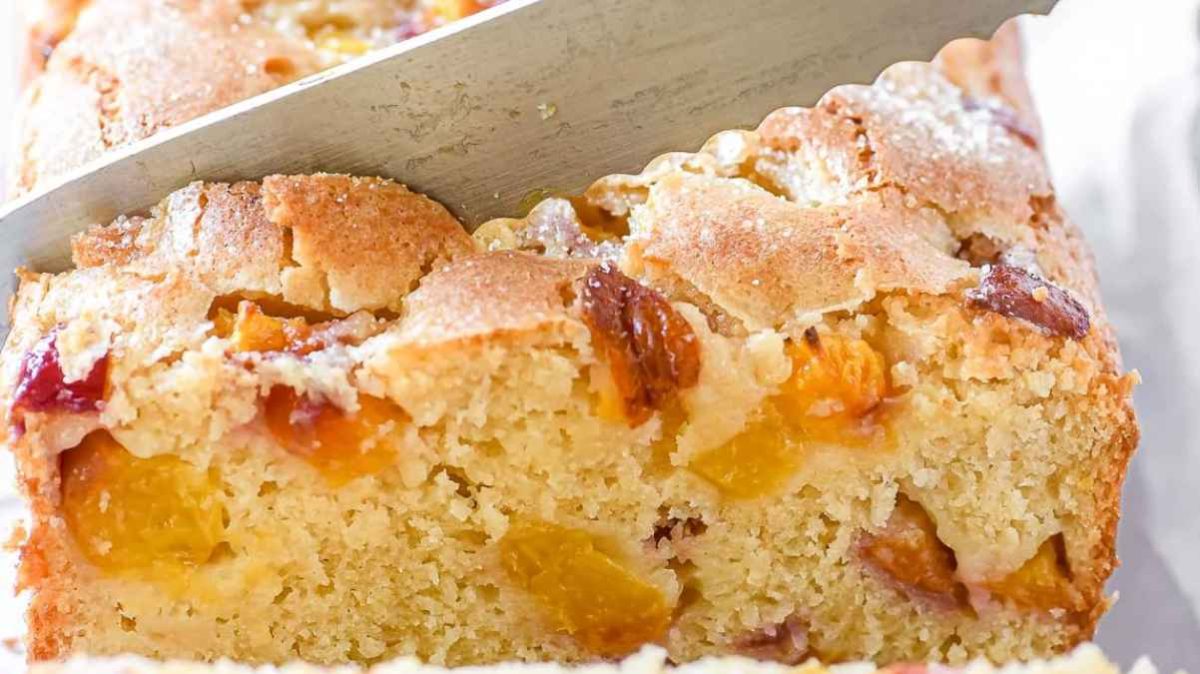 buttermilk peach bread.