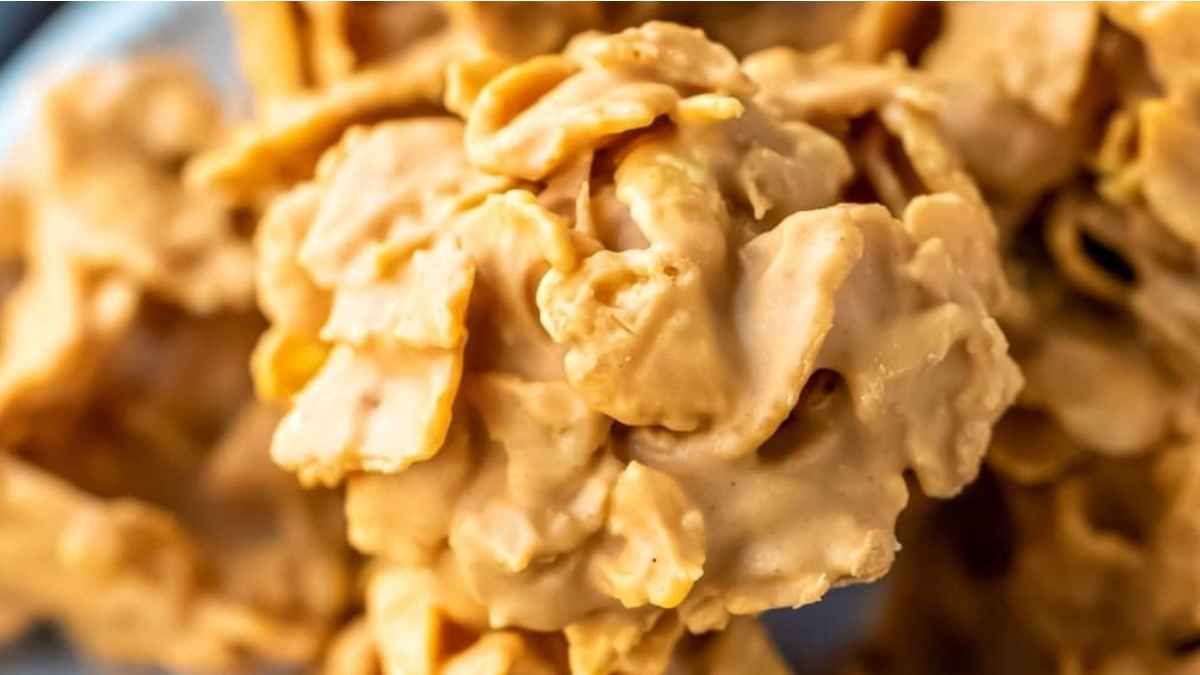 Butterscotch Cornflake Cookies. 