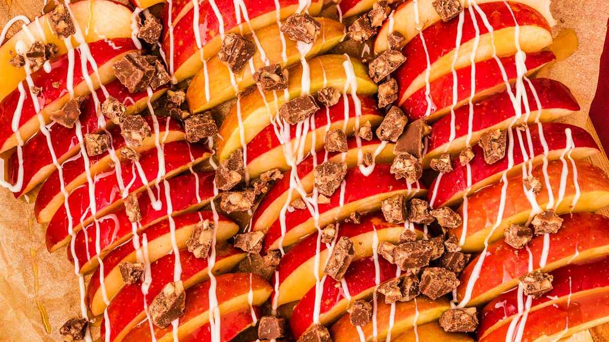 Caramel Apple Nachos. 