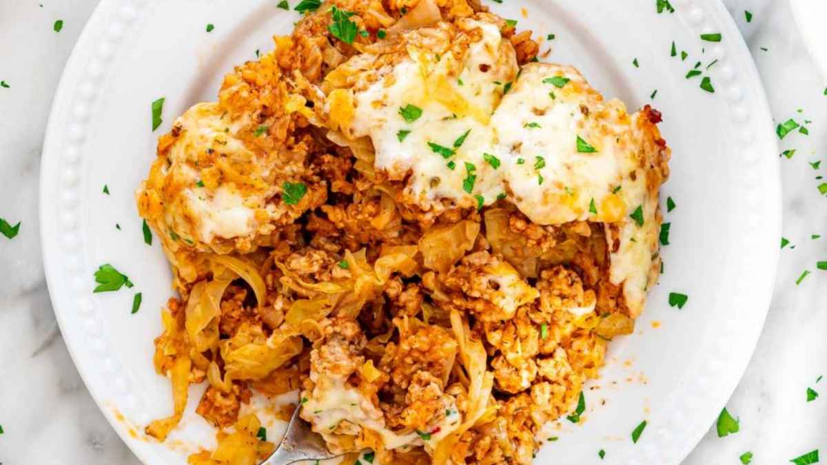 Cabbage Roll Casserole.