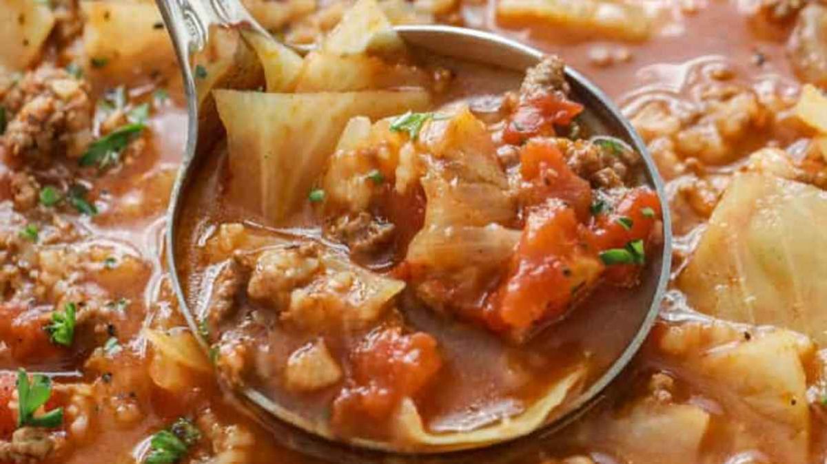 Cabbage Roll Soup Recipe.