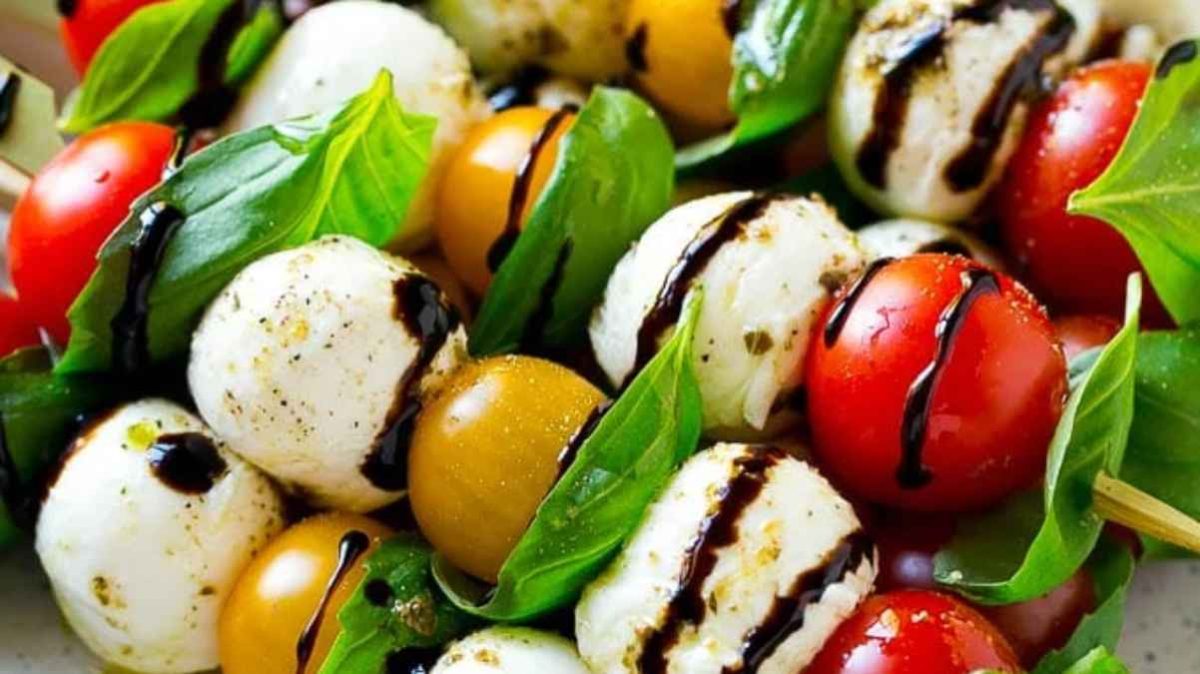 Caprese Skewers. 