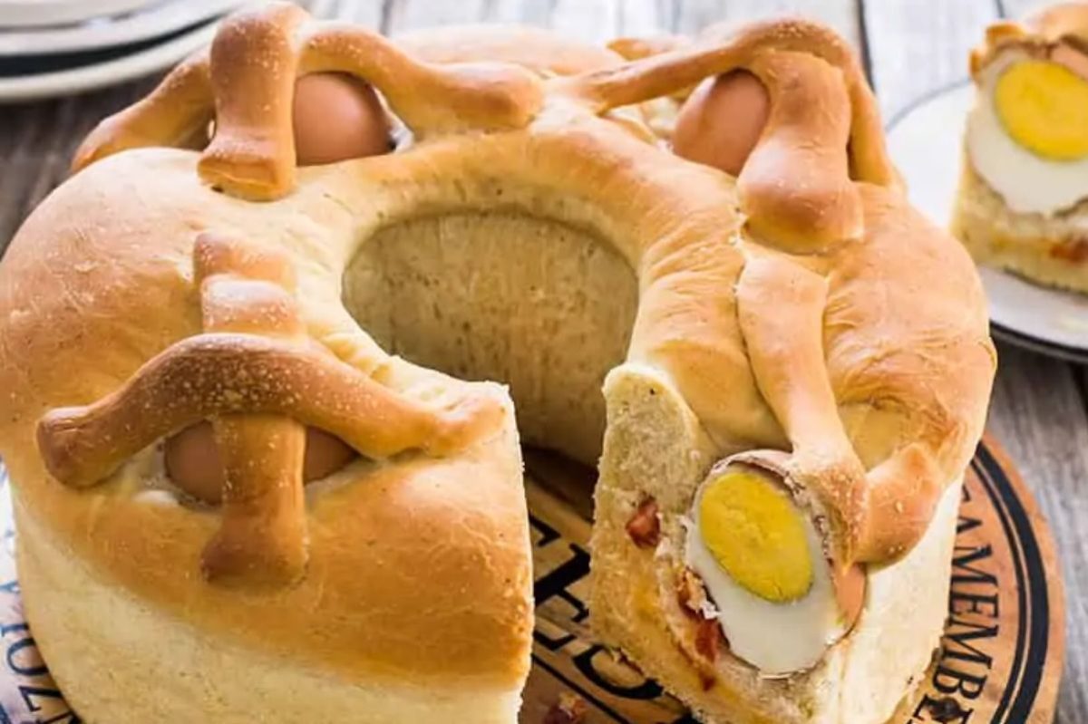 Casatiello Traditional Stuffed Easter Bread