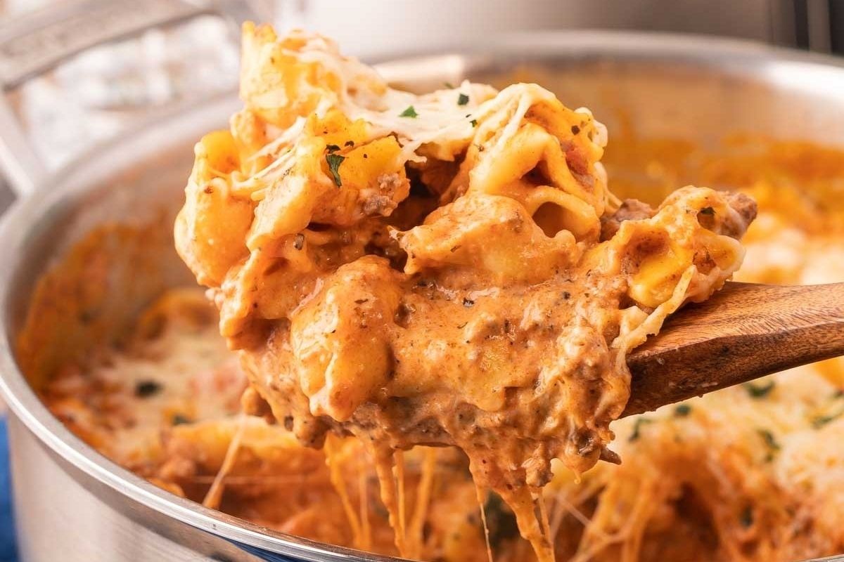 Cheesy Beef Tortellini