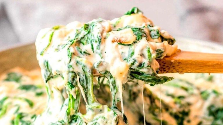 Cheesy Creamed Spinach.