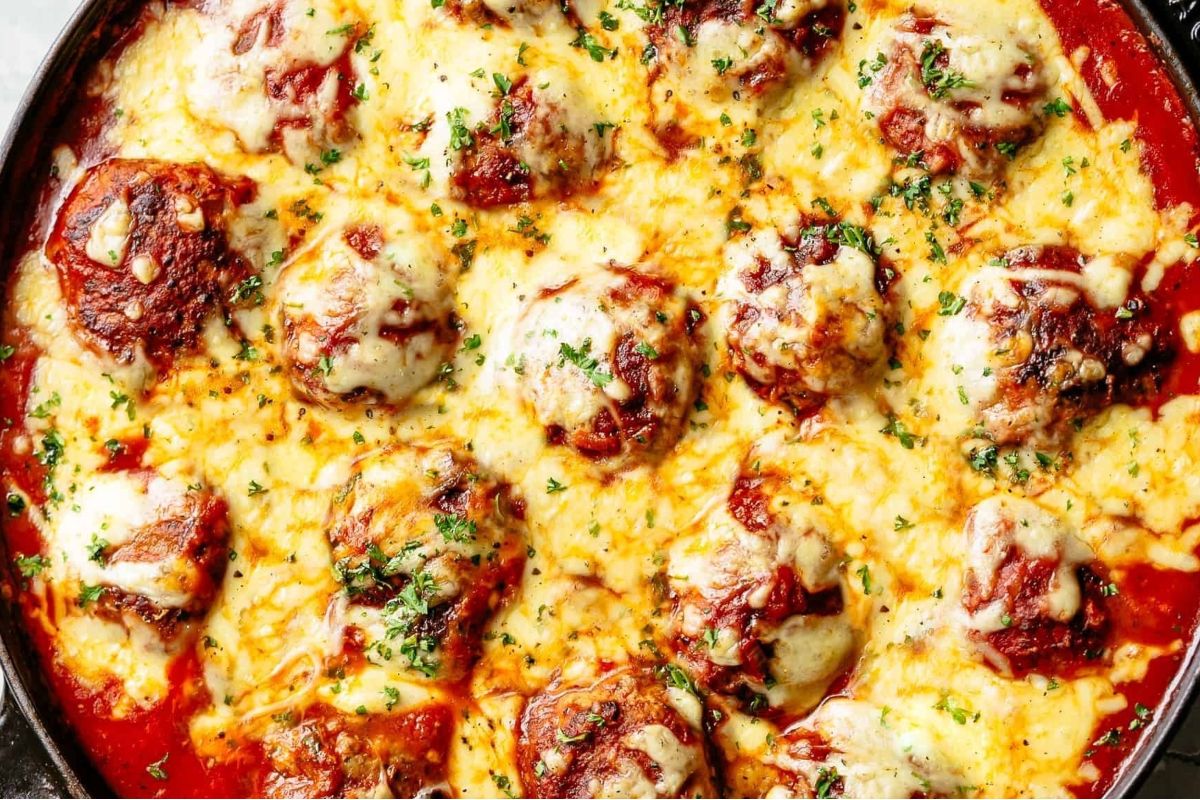 Cheesy Meatballs