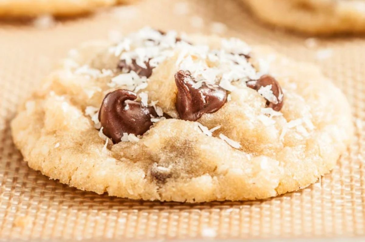 Chewy Coconut Chocolate Chip Cookies
