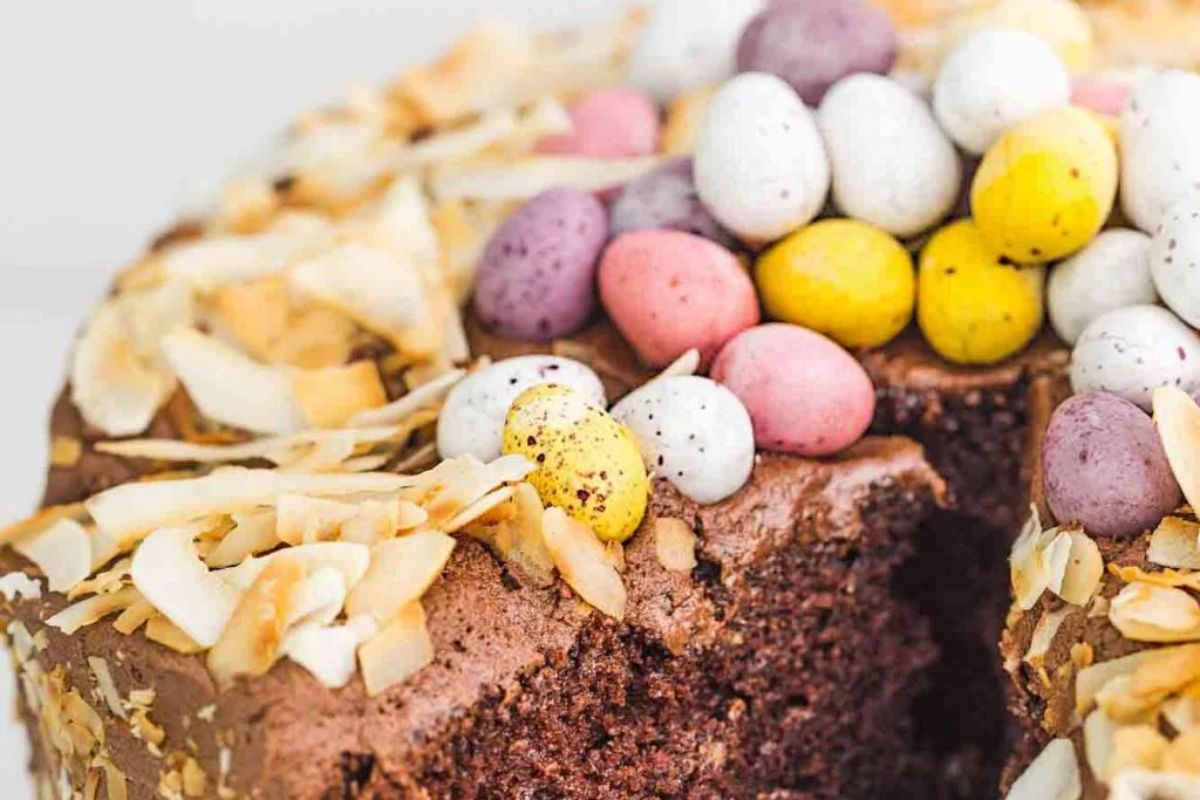 Chocolate Easter Nest Cake Easy Recipe