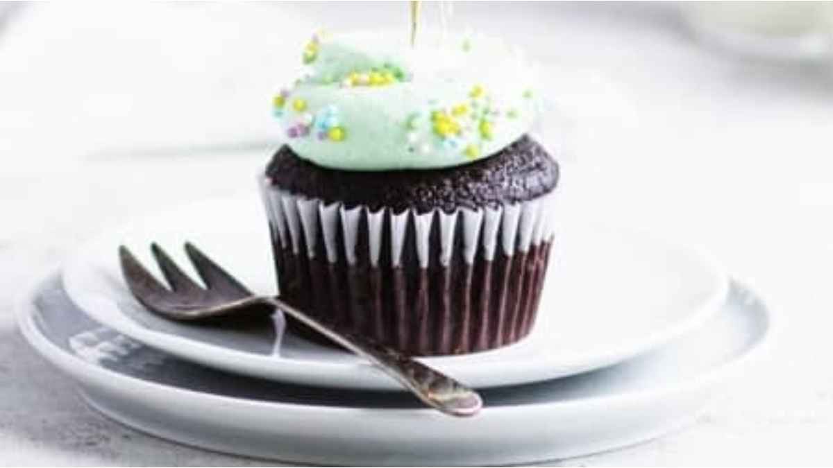 Chocolate Mint Cupcakes. 