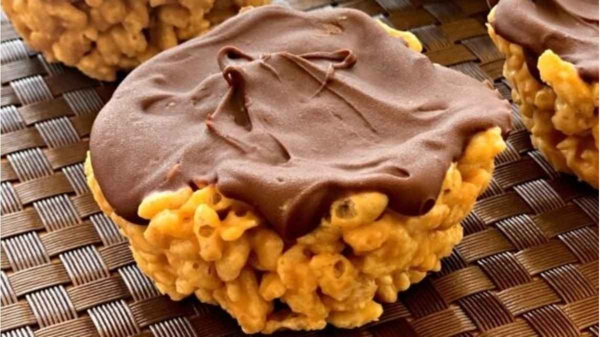 Chocolate Peanut Butter Rice Krispy Cups.