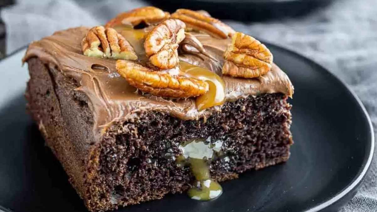 Chocolate Turtle Cake.