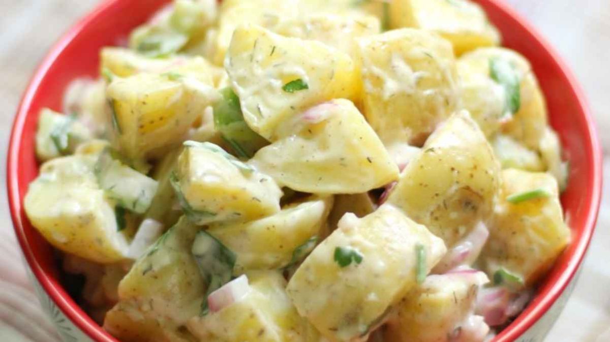 Classic American Potato Salad (Gluten-Free, Vegan, Allergy-Free).
