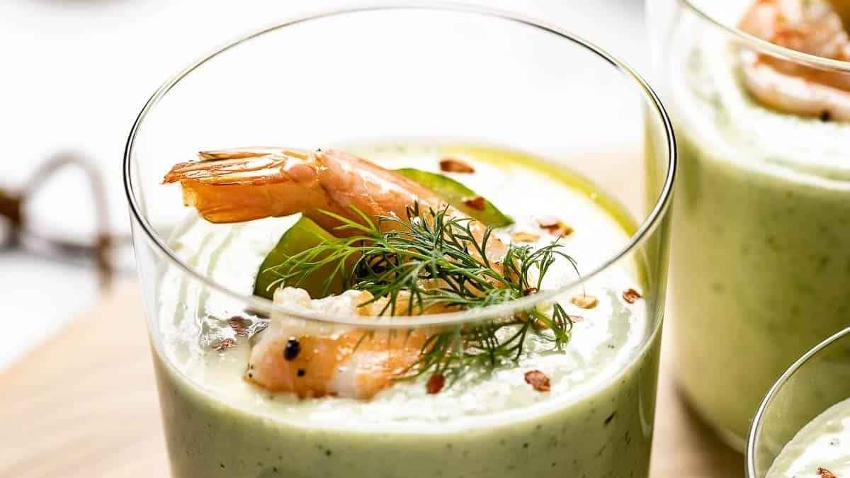 Cold Cucumber Soup. 