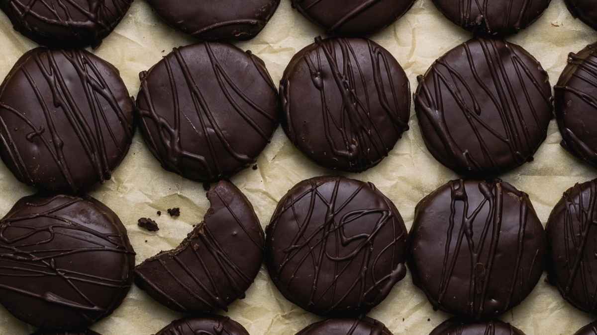 Copycat Gluten Free Thin Mints (Vegan). 