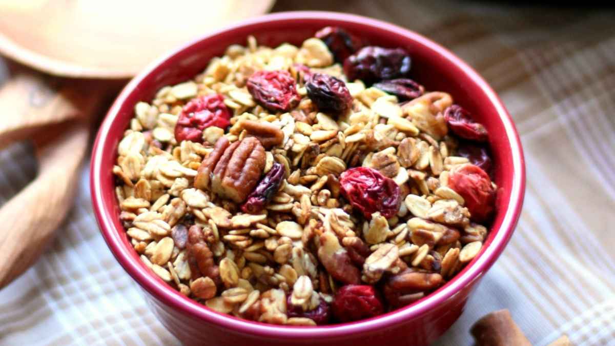 Cranberry Pecan Spiced Skillet Granola.