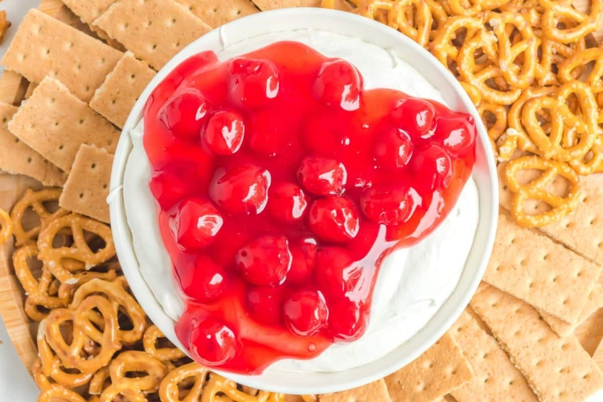 Creamy Cherry Cheesecake Dip