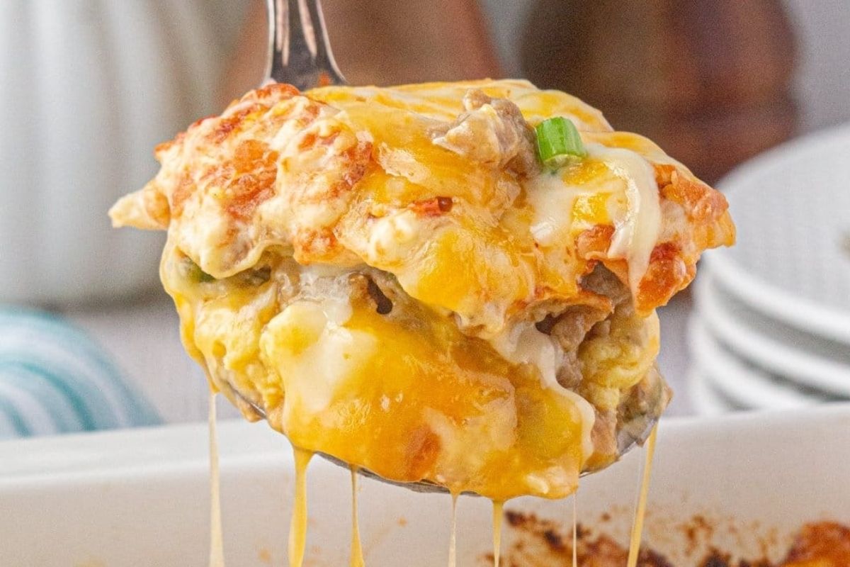Creamy Breakfast Burrito Casserole Recipe So Easy