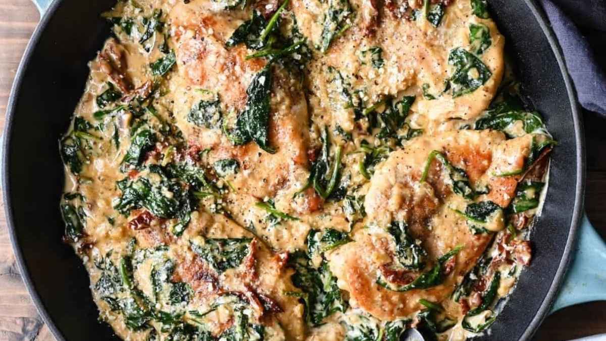Creamy Chicken Florentine.