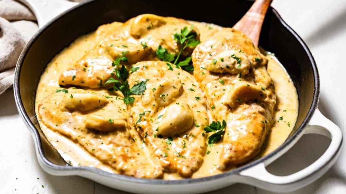 Creamy Garlic Chicken.