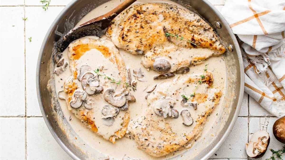 Creamy Mushroom Chicken. 