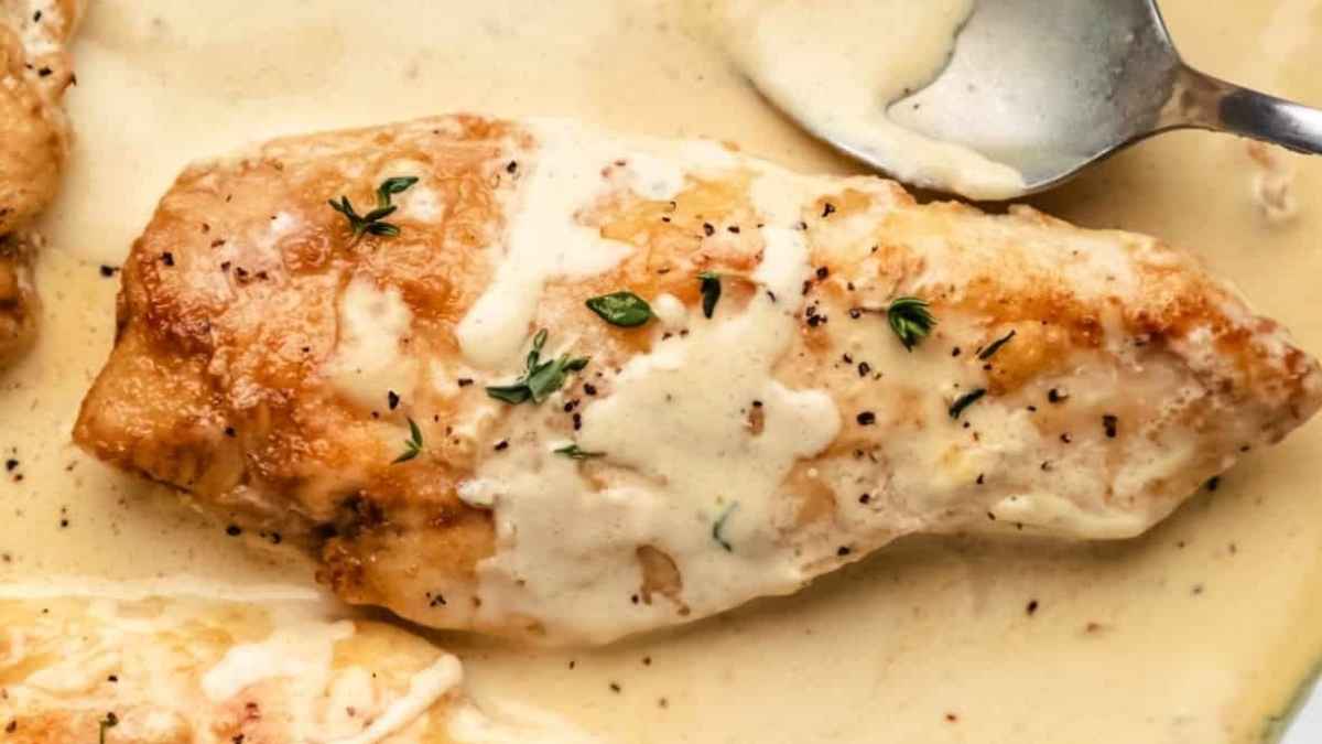 Creamy Mustard Chicken Recipe.