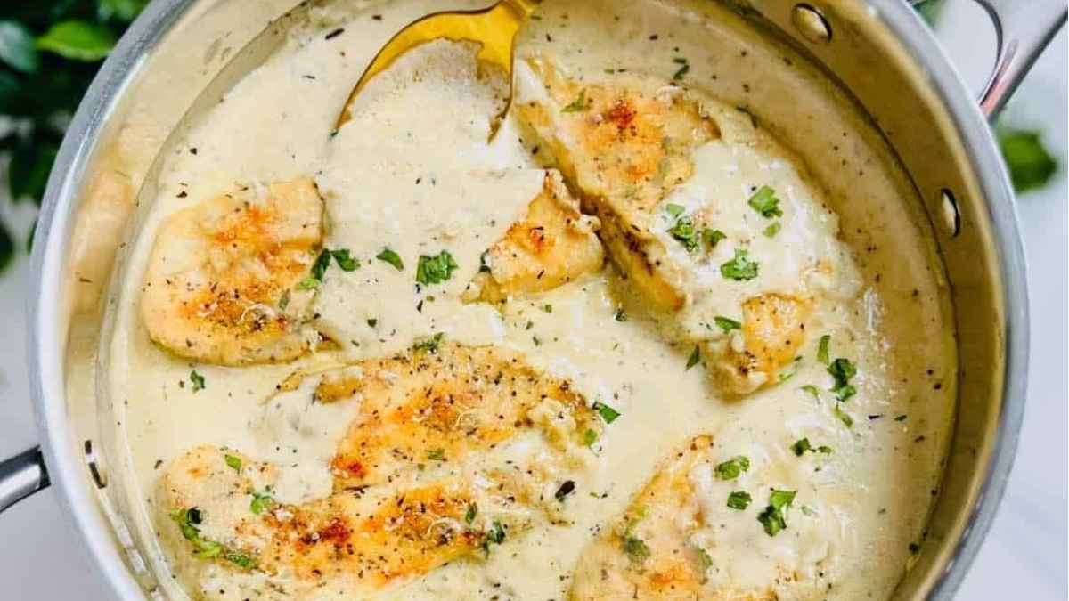Creamy Truffle Chicken.